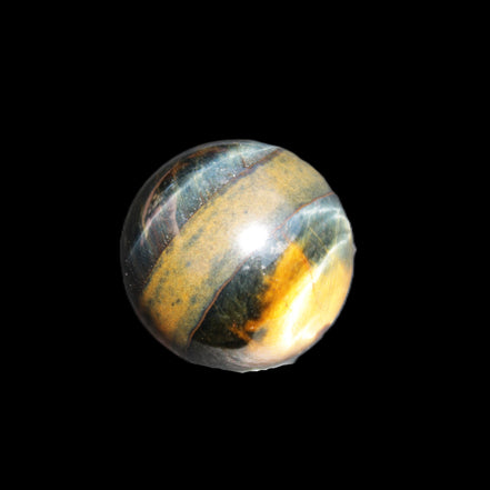 Blue Tigers Eye sphere 32mm 49g in sunlight - Rocks and Things Store