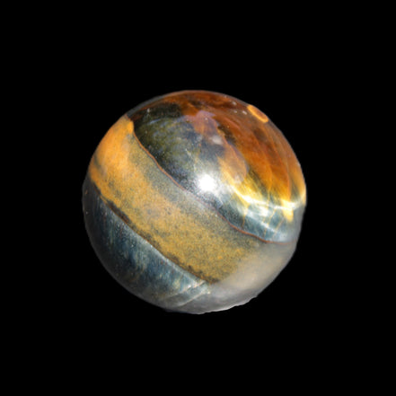 Blue Tigers Eye sphere 32mm 49g in sunlight - Rocks and Things Store