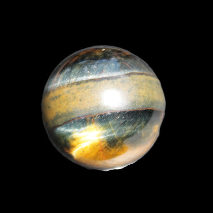 Blue Tigers Eye sphere 32mm 49g in sunlight - Rocks and Things Store