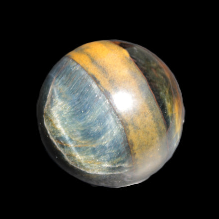 Blue Tigers Eye sphere 32mm 49g in sunlight - Rocks and Things Store