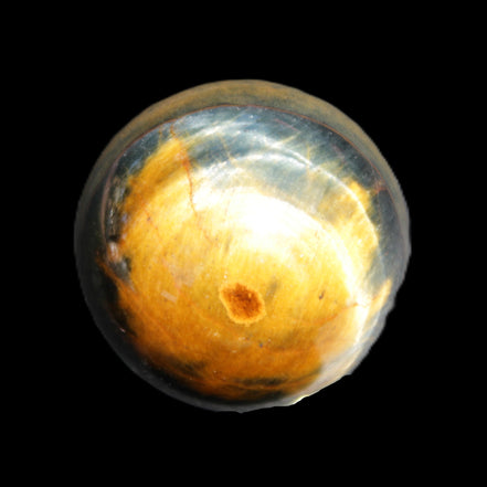 Blue Tigers Eye sphere 32mm 49g in sunlight - Rocks and Things Store