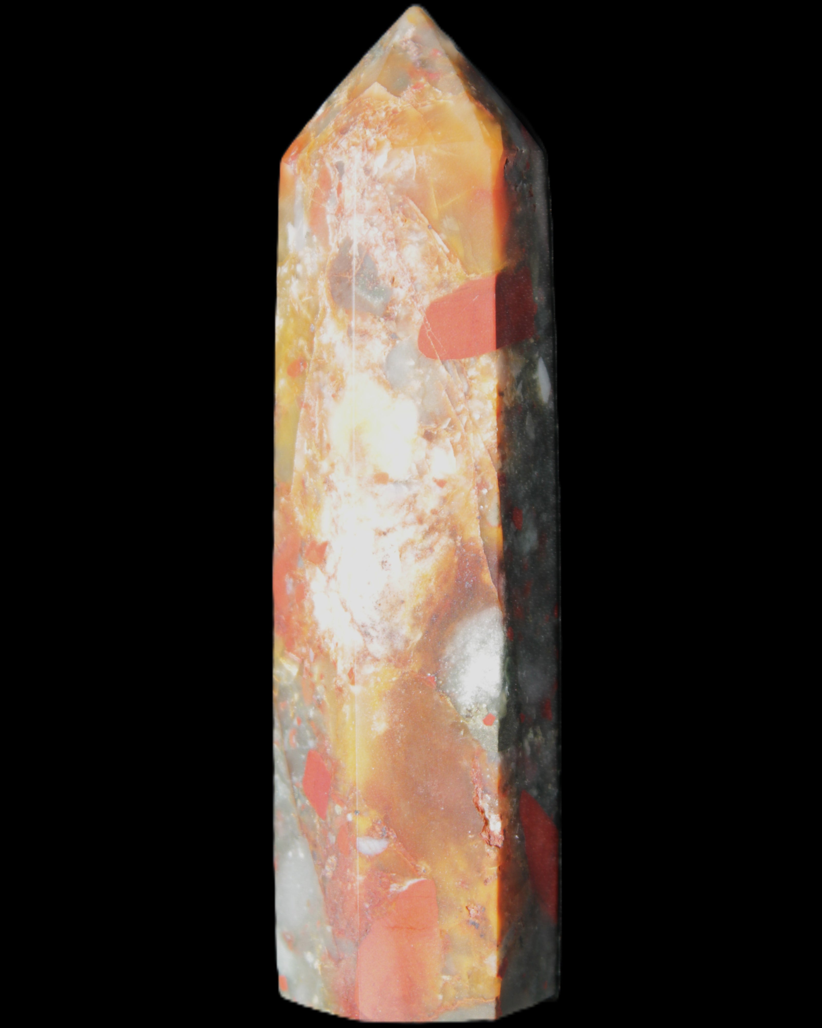 African Bloodstone wand 89mm 90g in sunlight - Rocks and Things Store