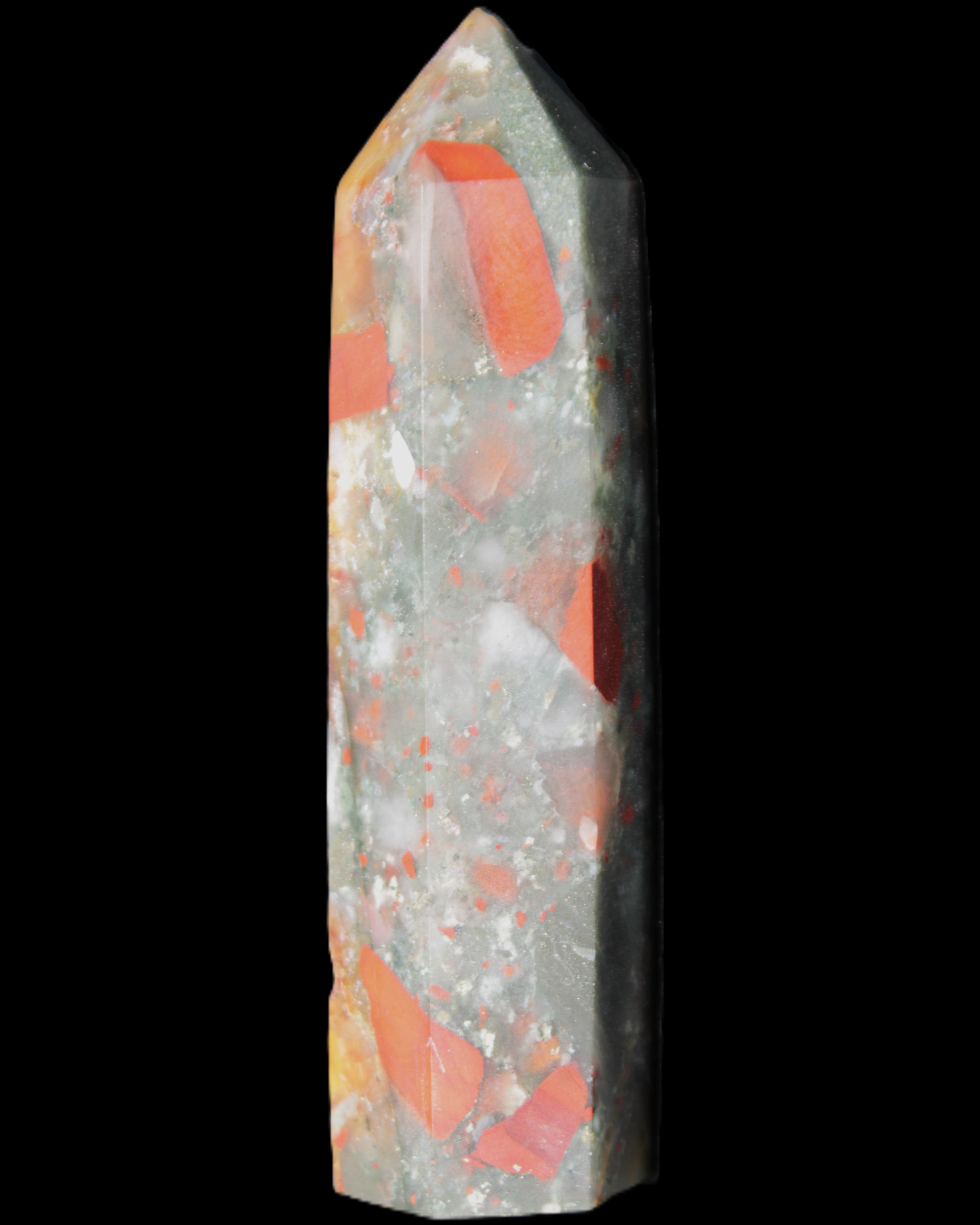 African Bloodstone wand 89mm 90g in sunlight - Rocks and Things Store