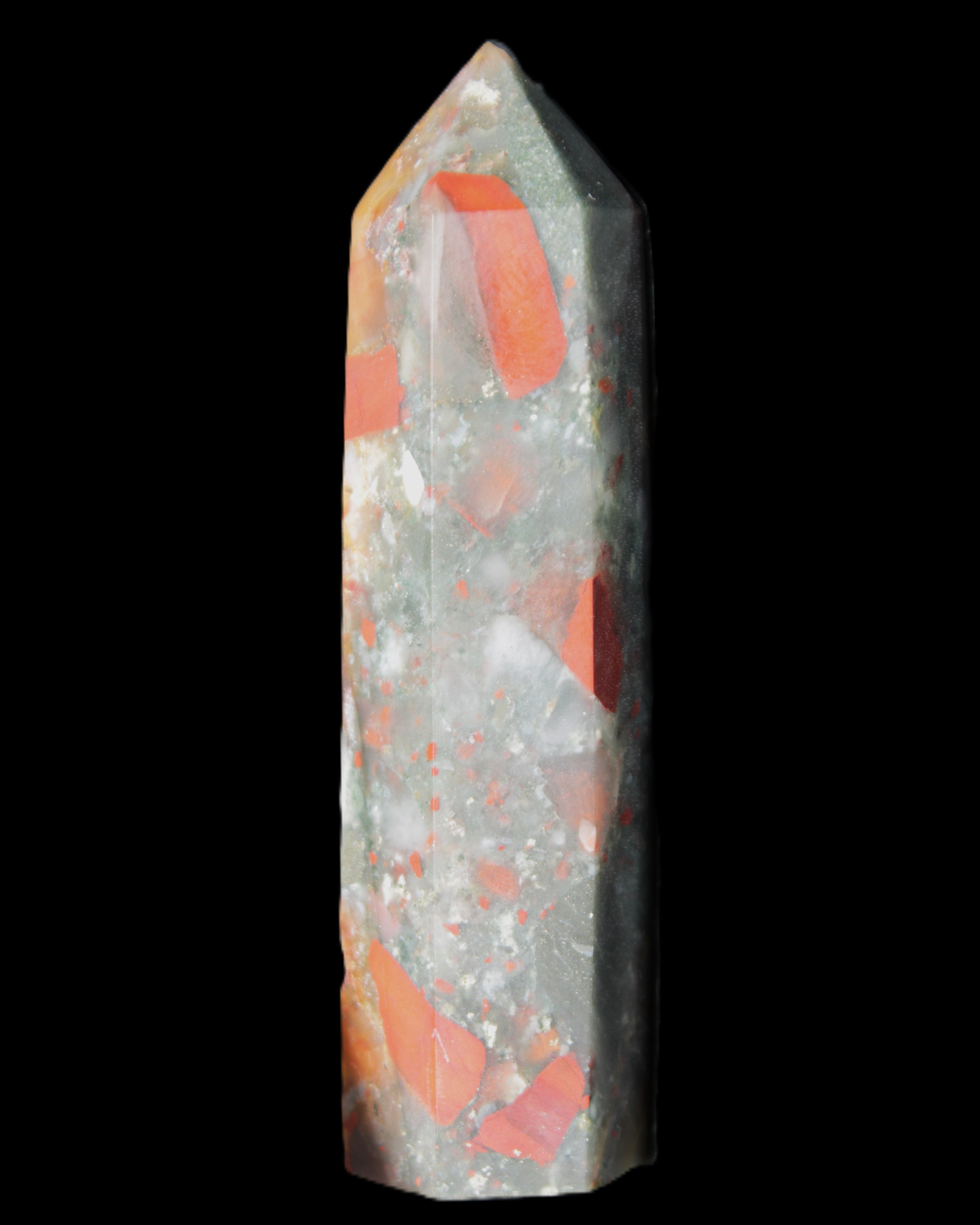 African Bloodstone wand 89mm 90g in sunlight - Rocks and Things Store