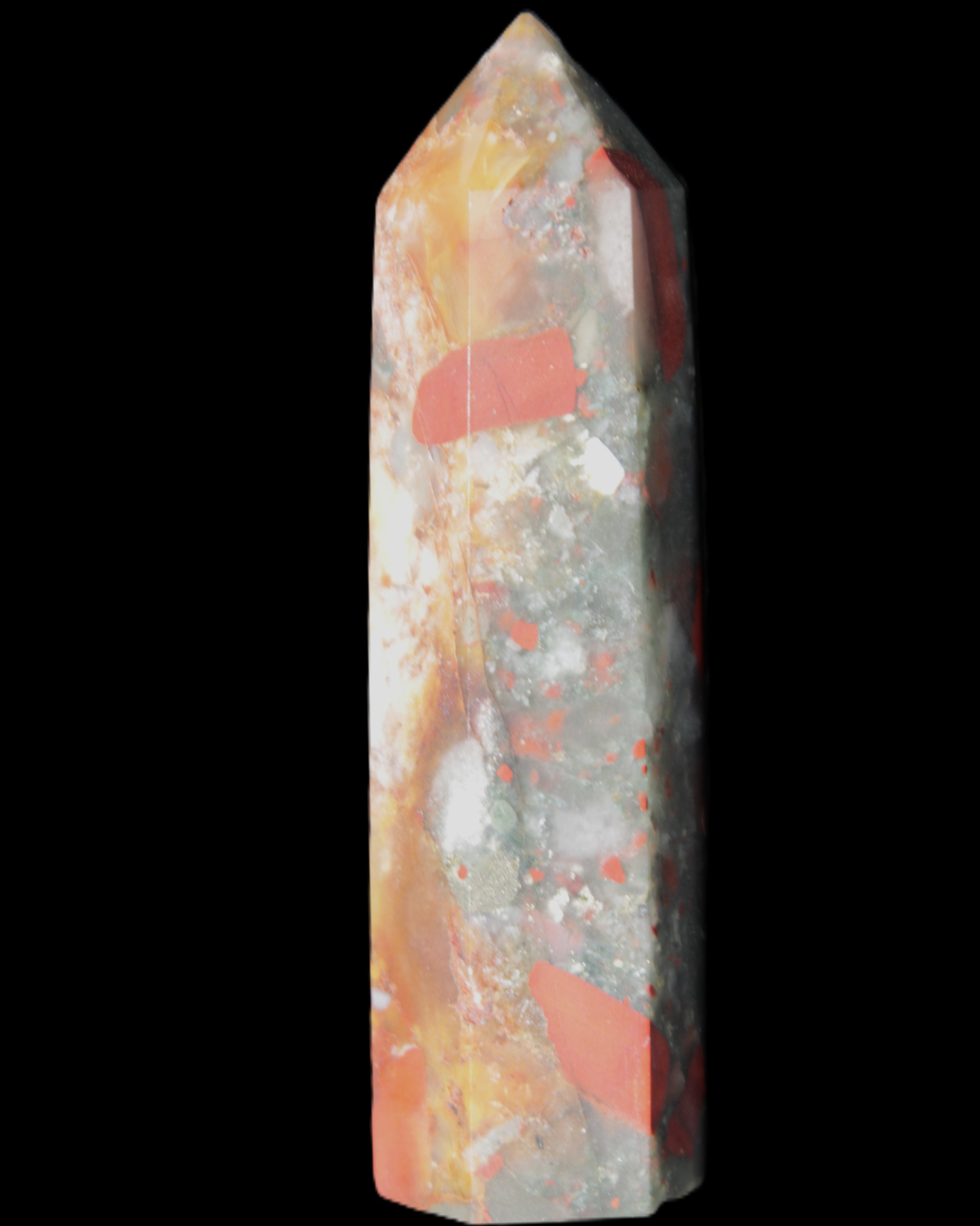 African Bloodstone wand 89mm 90g in sunlight - Rocks and Things Store