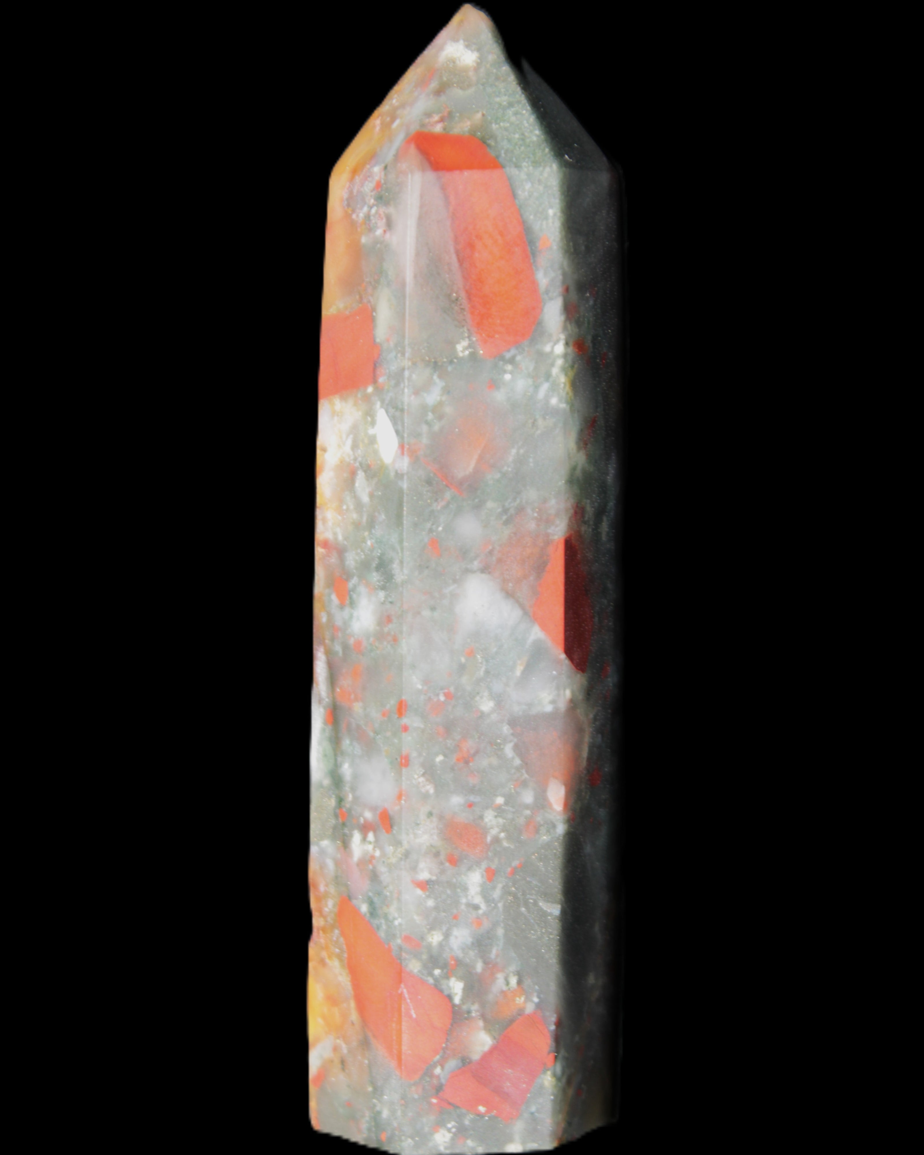 African Bloodstone wand 89mm 90g in sunlight - Rocks and Things Store