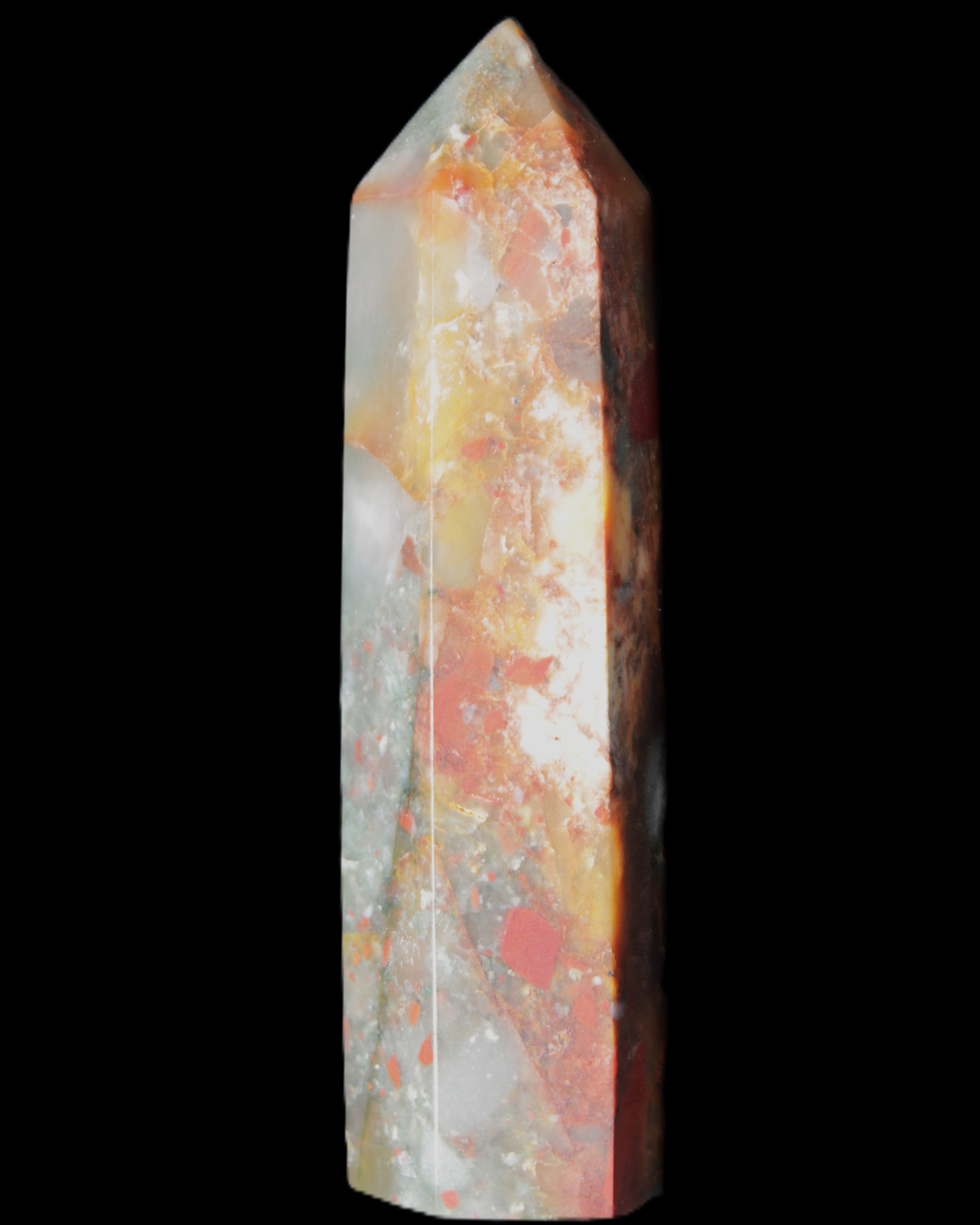 African Bloodstone wand 89mm 90g in sunlight - Rocks and Things Store