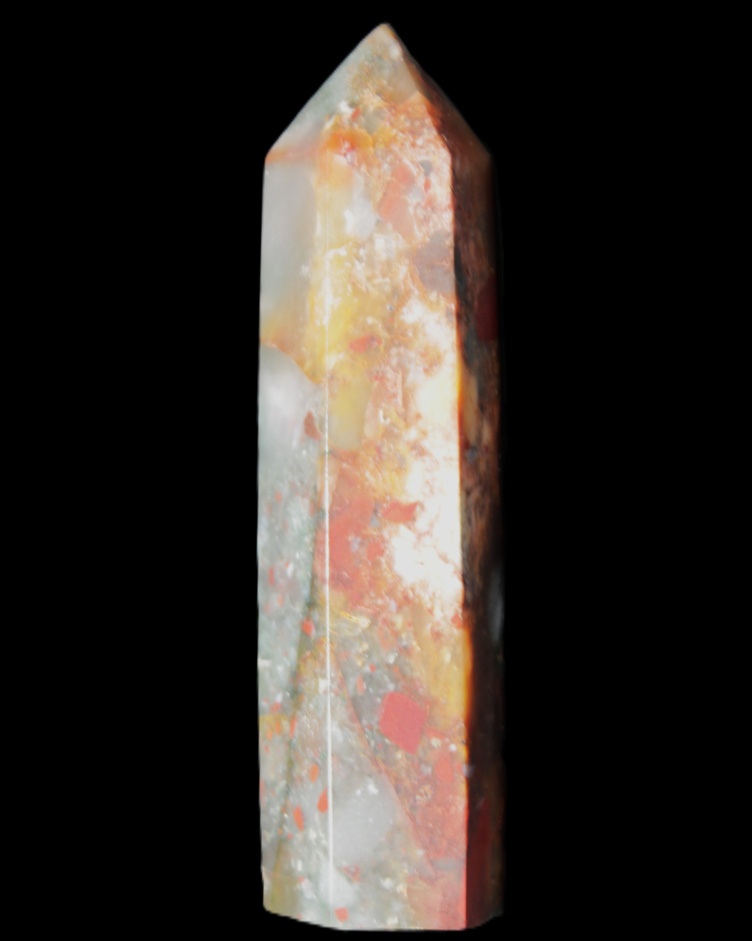 African Bloodstone wand 89mm 90g in sunlight - Rocks and Things Store