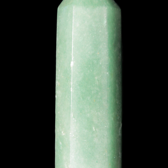 Green Aventurine wand 85mm 87g in sunlight - Rocks and Things Store