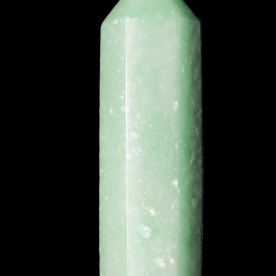 Green Aventurine wand 85mm 87g in sunlight - Rocks and Things Store
