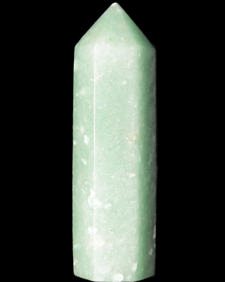 Green Aventurine wand 85mm 87g in sunlight - Rocks and Things Store