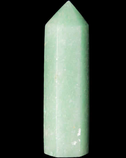Green Aventurine wand 85mm 87g in sunlight - Rocks and Things Store