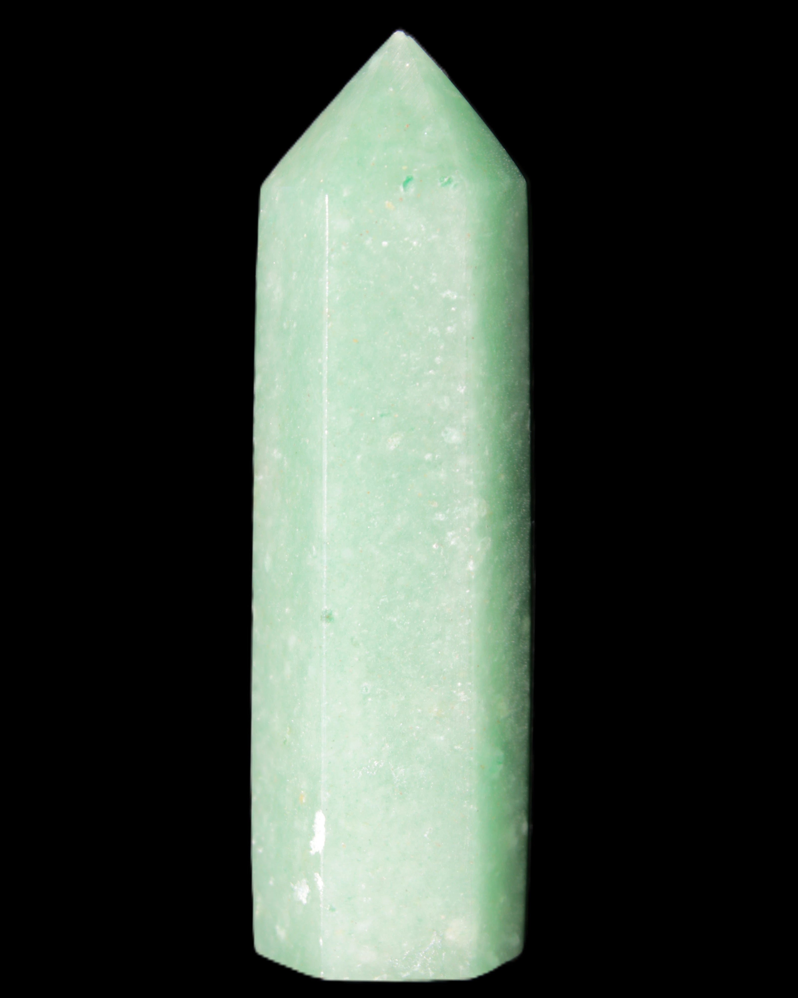 Green Aventurine wand 85mm 87g in sunlight - Rocks and Things Store