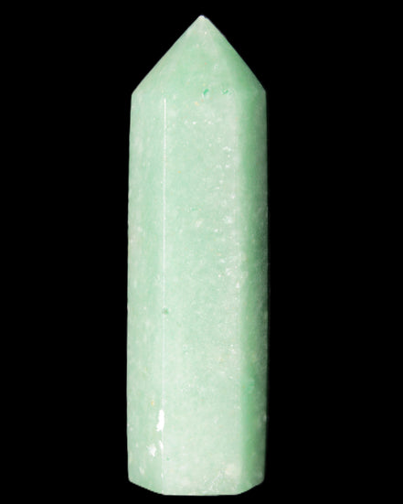 Green Aventurine wand 85mm 87g in sunlight - Rocks and Things Store