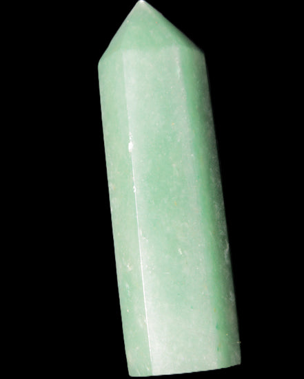Green Aventurine wand 85mm 87g in sunlight - Rocks and Things Store