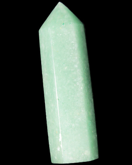 Green Aventurine wand 85mm 87g in sunlight - Rocks and Things Store