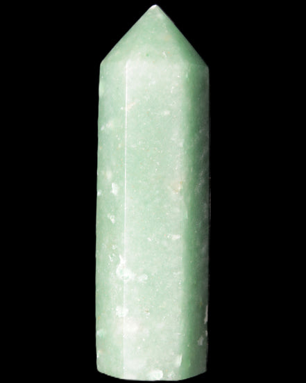 Green Aventurine wand 85mm 87g in sunlight - Rocks and Things Store