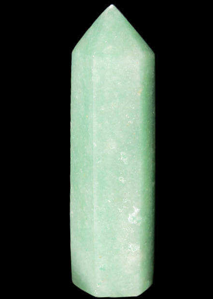 Green Aventurine wand 85mm 87g in sunlight - Rocks and Things Store