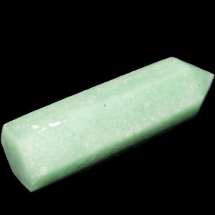 Green Aventurine wand 85mm 87g in sunlight - Rocks and Things Store