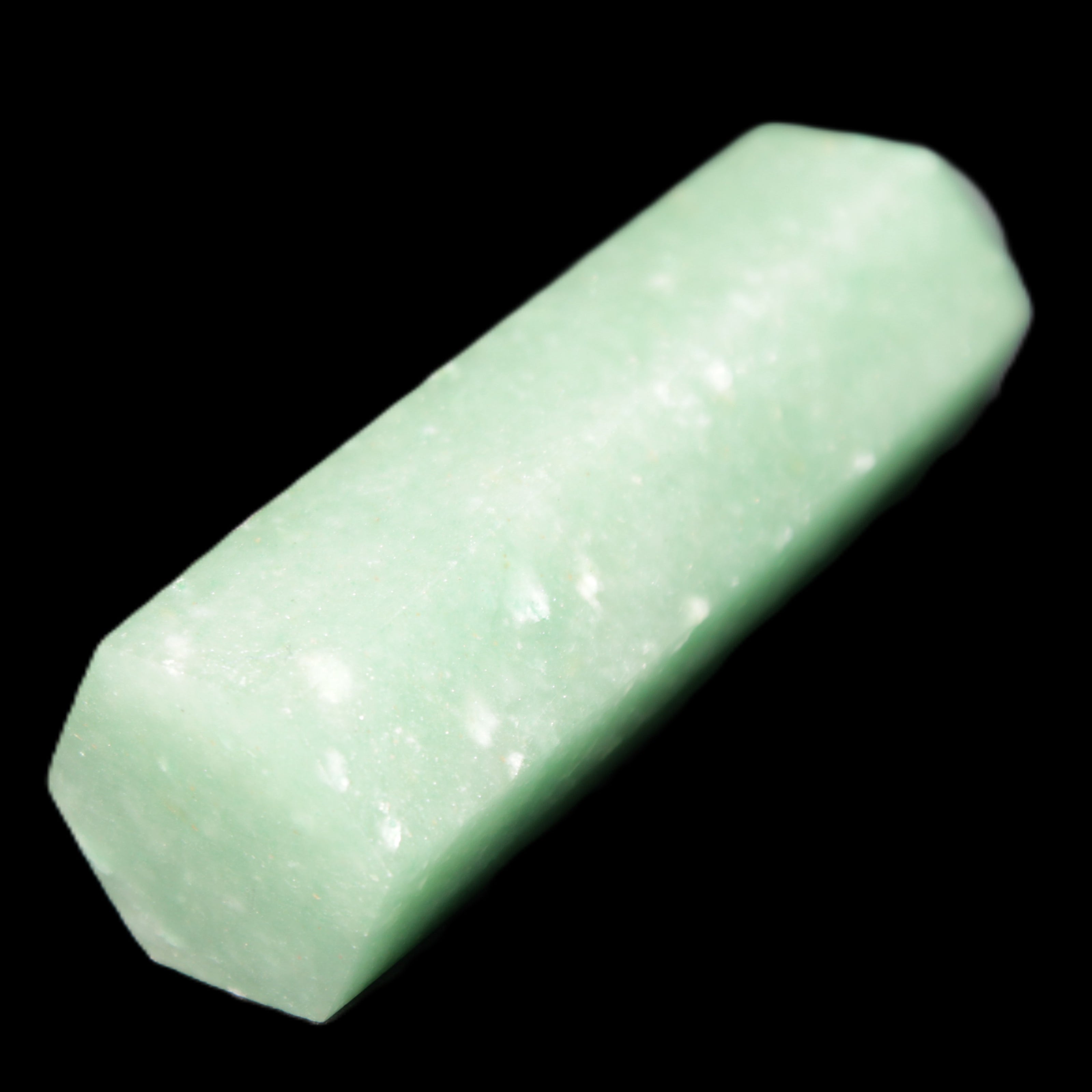 Green Aventurine wand 85mm 87g in sunlight - Rocks and Things Store