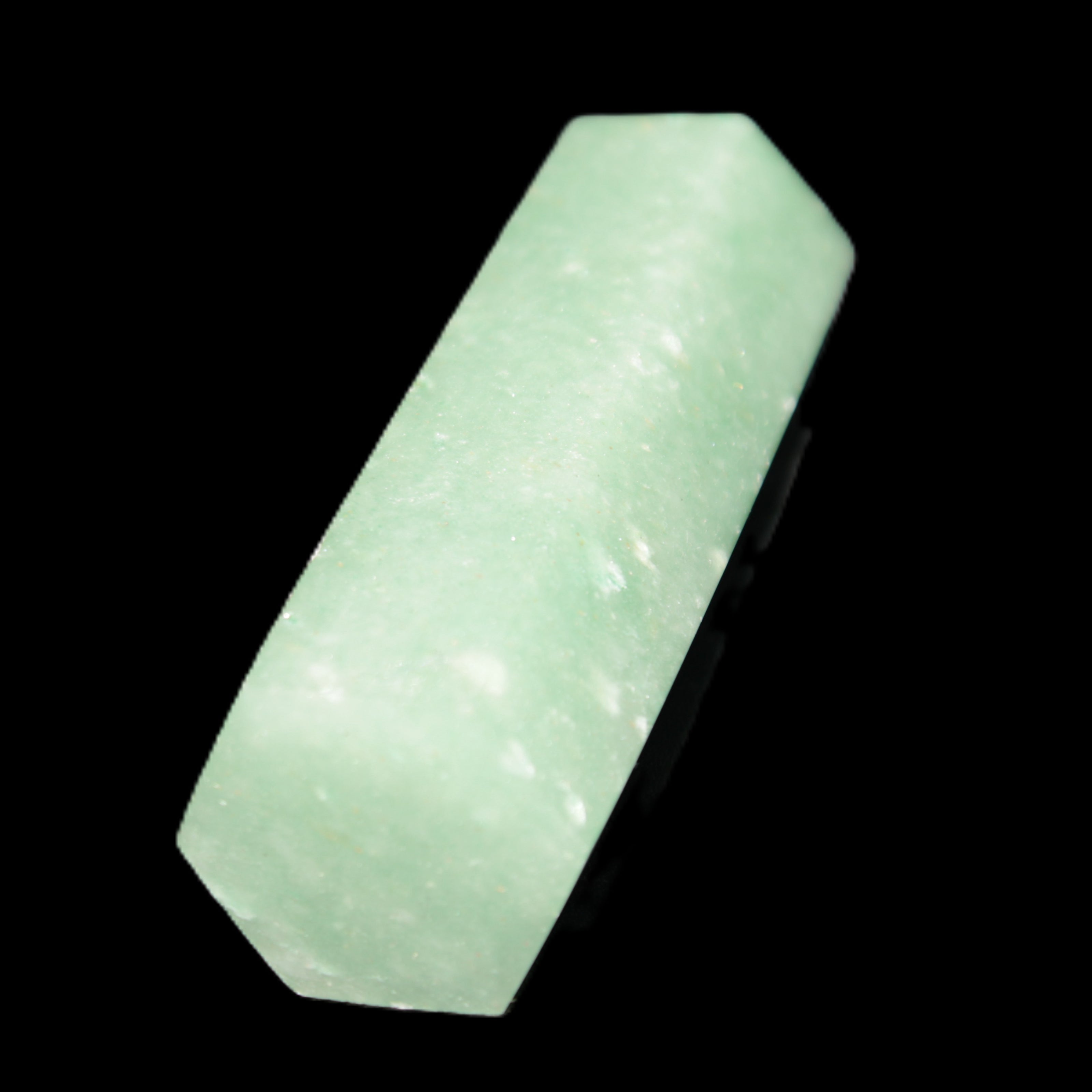 Green Aventurine wand 85mm 87g in sunlight - Rocks and Things Store
