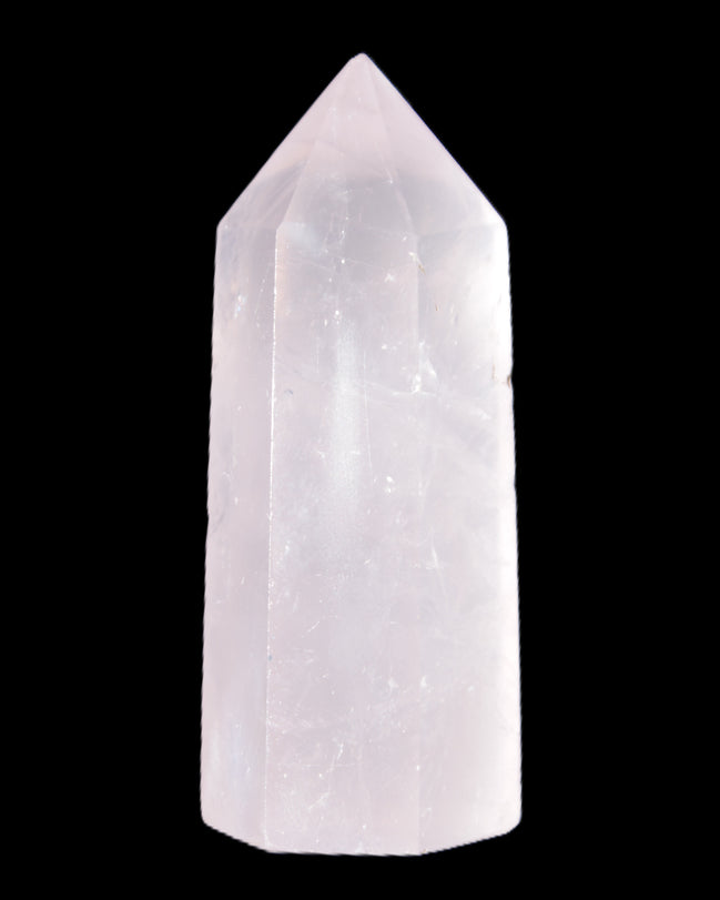 Pink Rose Quartz wand 64mm 60g in sunlight - Rocks and Things Store