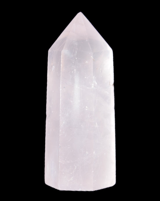 Pink Rose Quartz wand 64mm 60g in sunlight - Rocks and Things Store