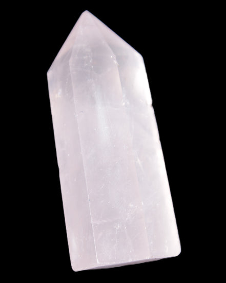 Pink Rose Quartz wand 64mm 60g in sunlight - Rocks and Things Store