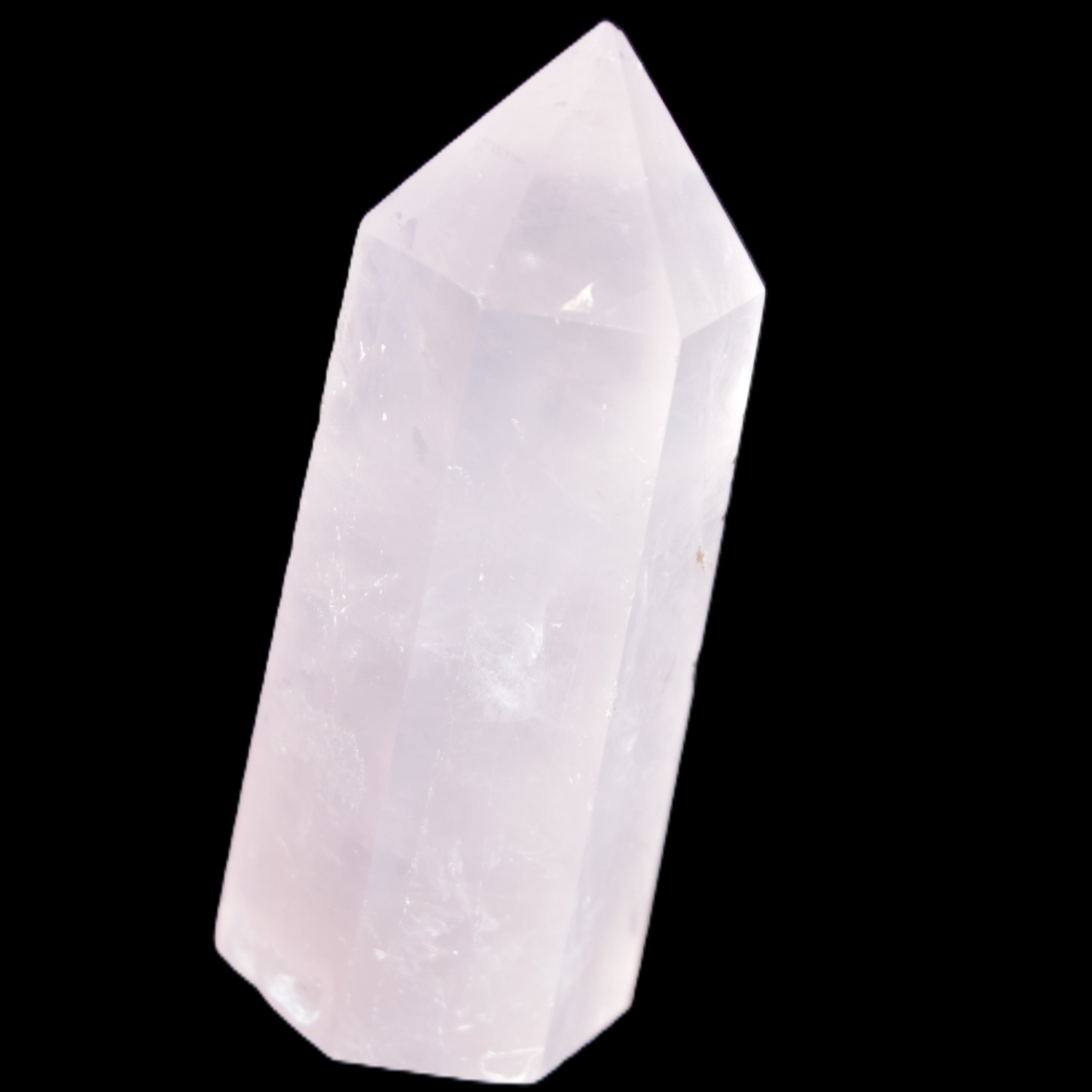 Pink Rose Quartz wand 64mm 60g in sunlight - Rocks and Things Store