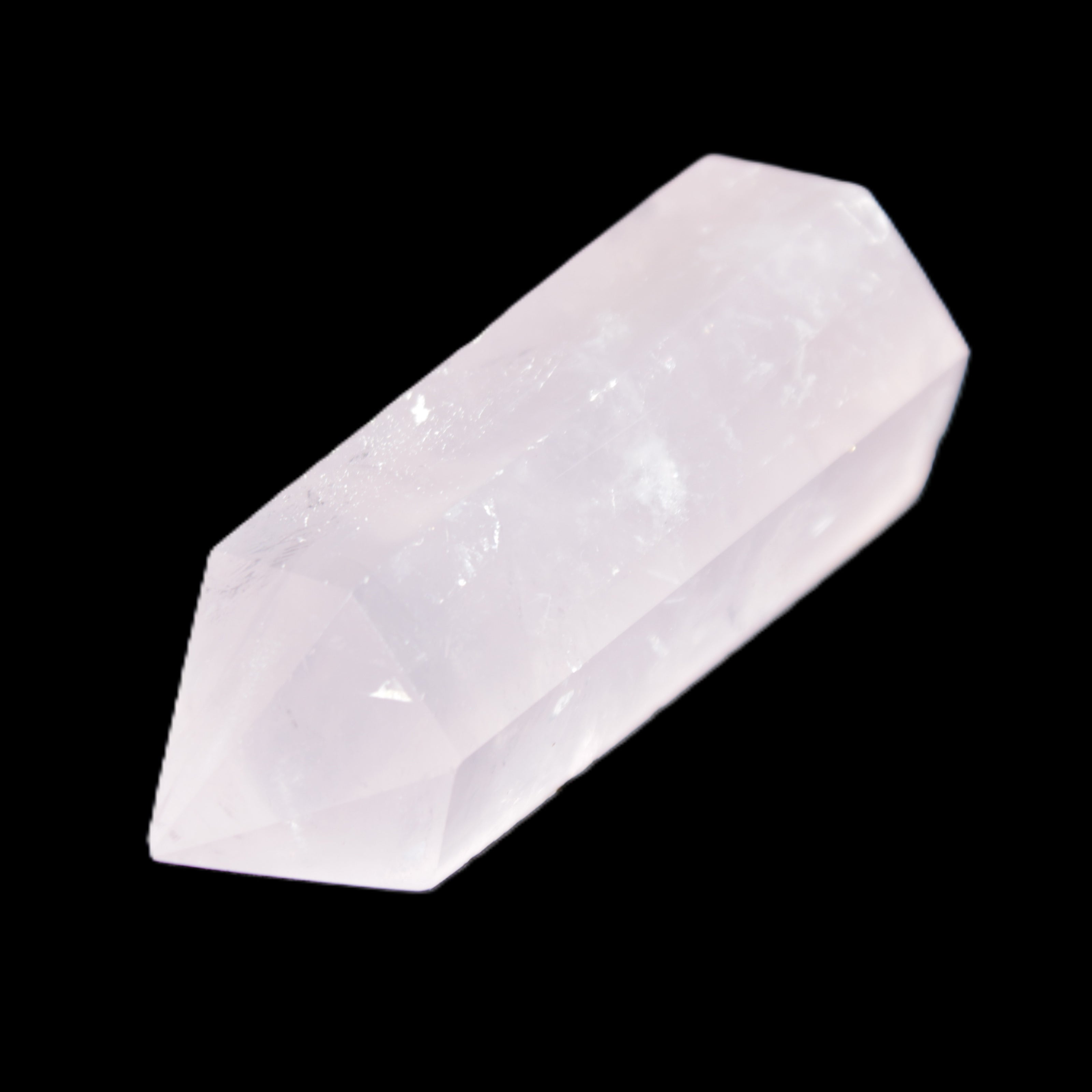 Pink Rose Quartz wand 64mm 60g in sunlight - Rocks and Things Store