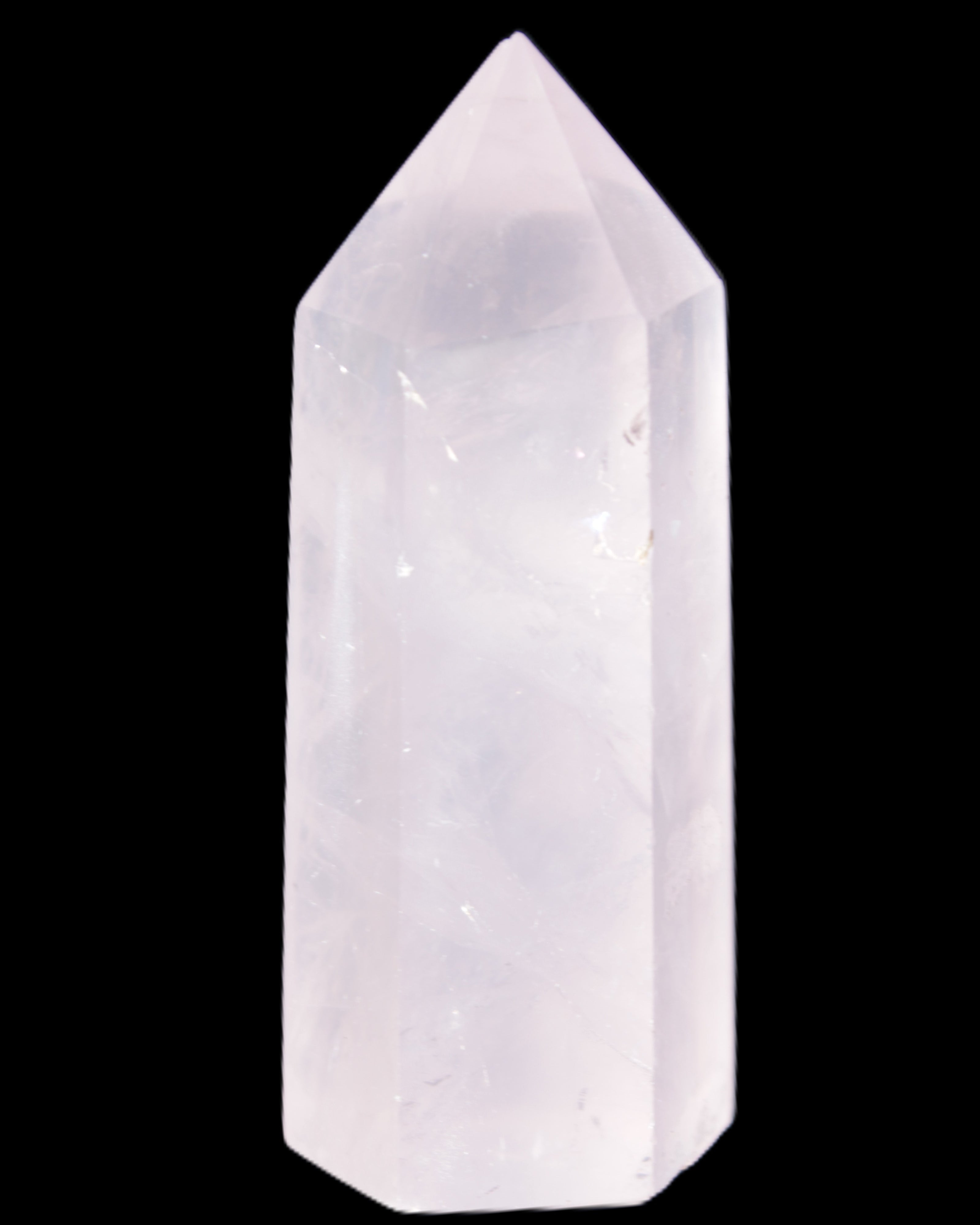 Pink Rose Quartz wand 64mm 60g in sunlight - Rocks and Things Store