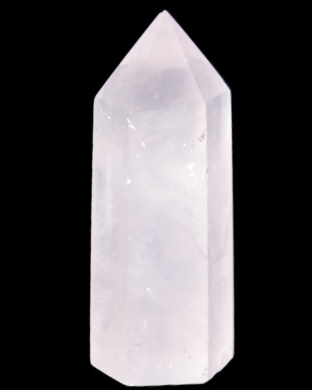 Pink Rose Quartz wand 64mm 60g in sunlight - Rocks and Things Store