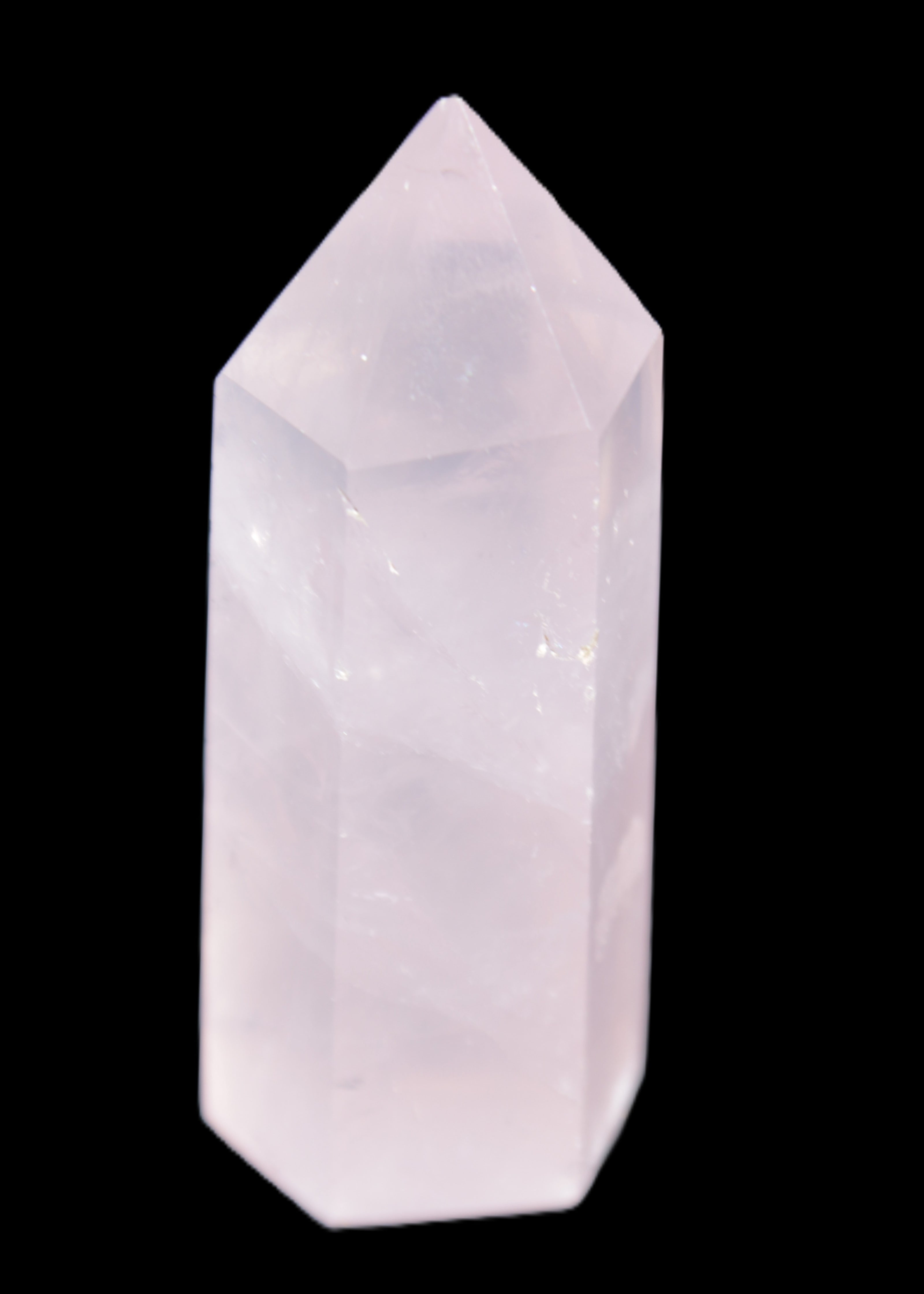 Pink Rose Quartz wand 64mm 60g in sunlight - Rocks and Things Store