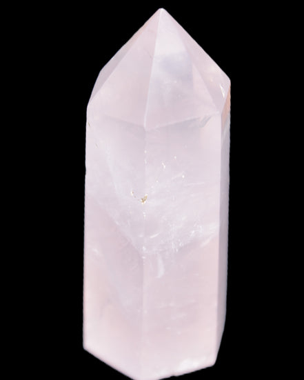 Pink Rose Quartz wand 64mm 60g in sunlight - Rocks and Things Store