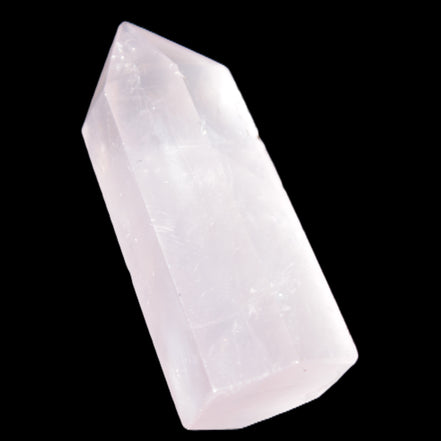 Pink Rose Quartz wand 64mm 60g in sunlight - Rocks and Things Store