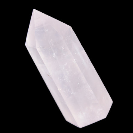 Pink Rose Quartz wand 64mm 60g in sunlight - Rocks and Things Store