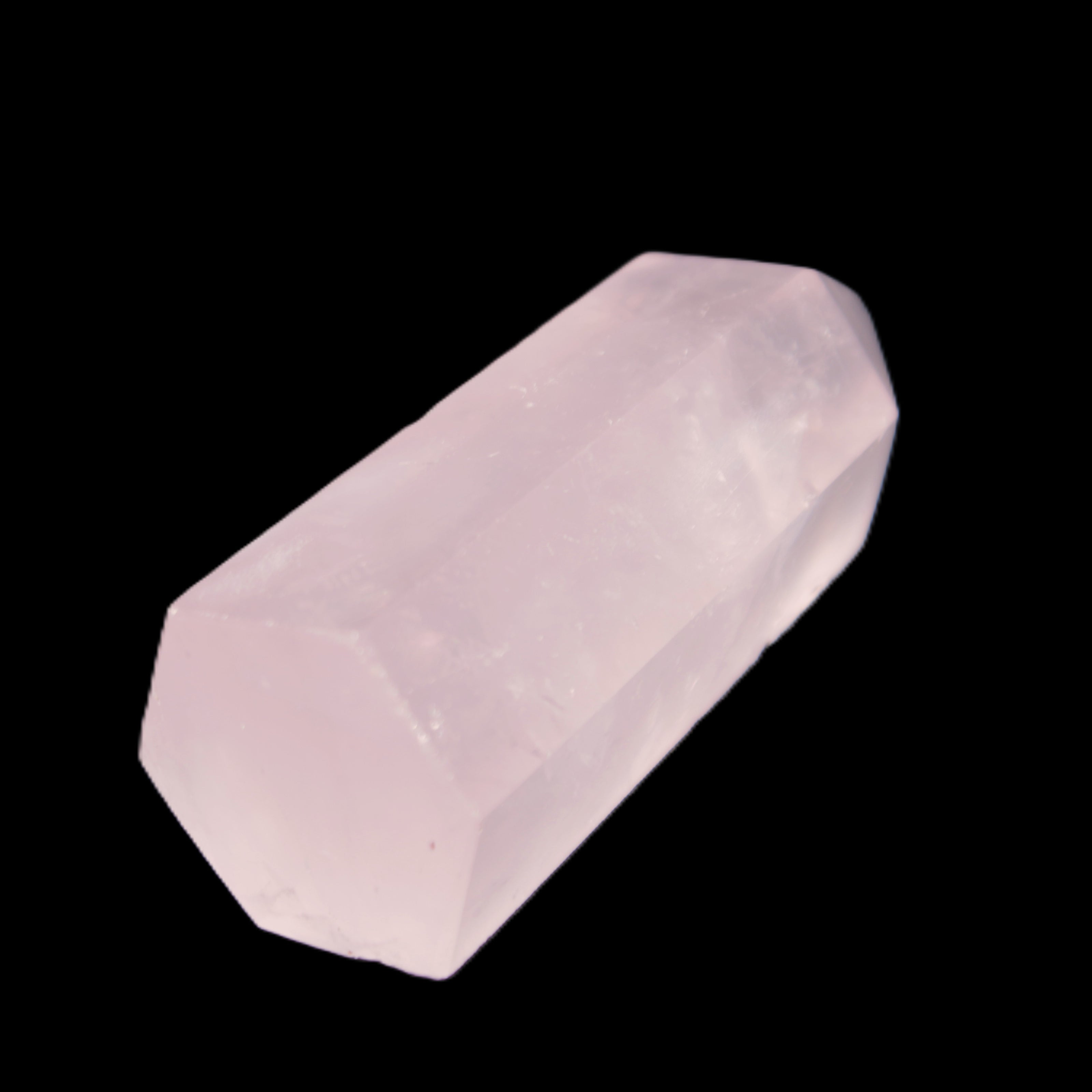 Pink Rose Quartz wand 64mm 60g in sunlight - Rocks and Things Store