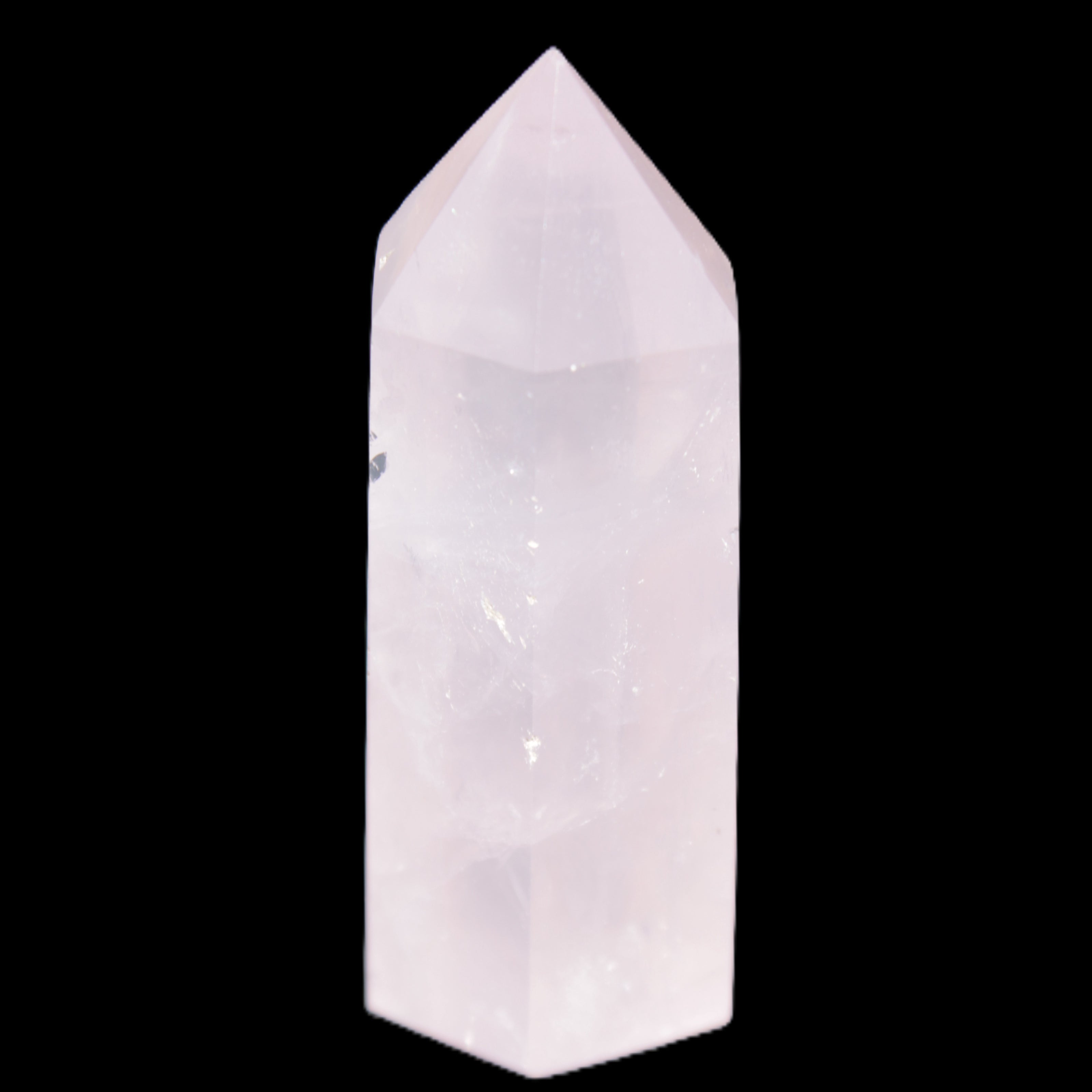 Pink Rose Quartz wand 64mm 60g in sunlight - Rocks and Things Store