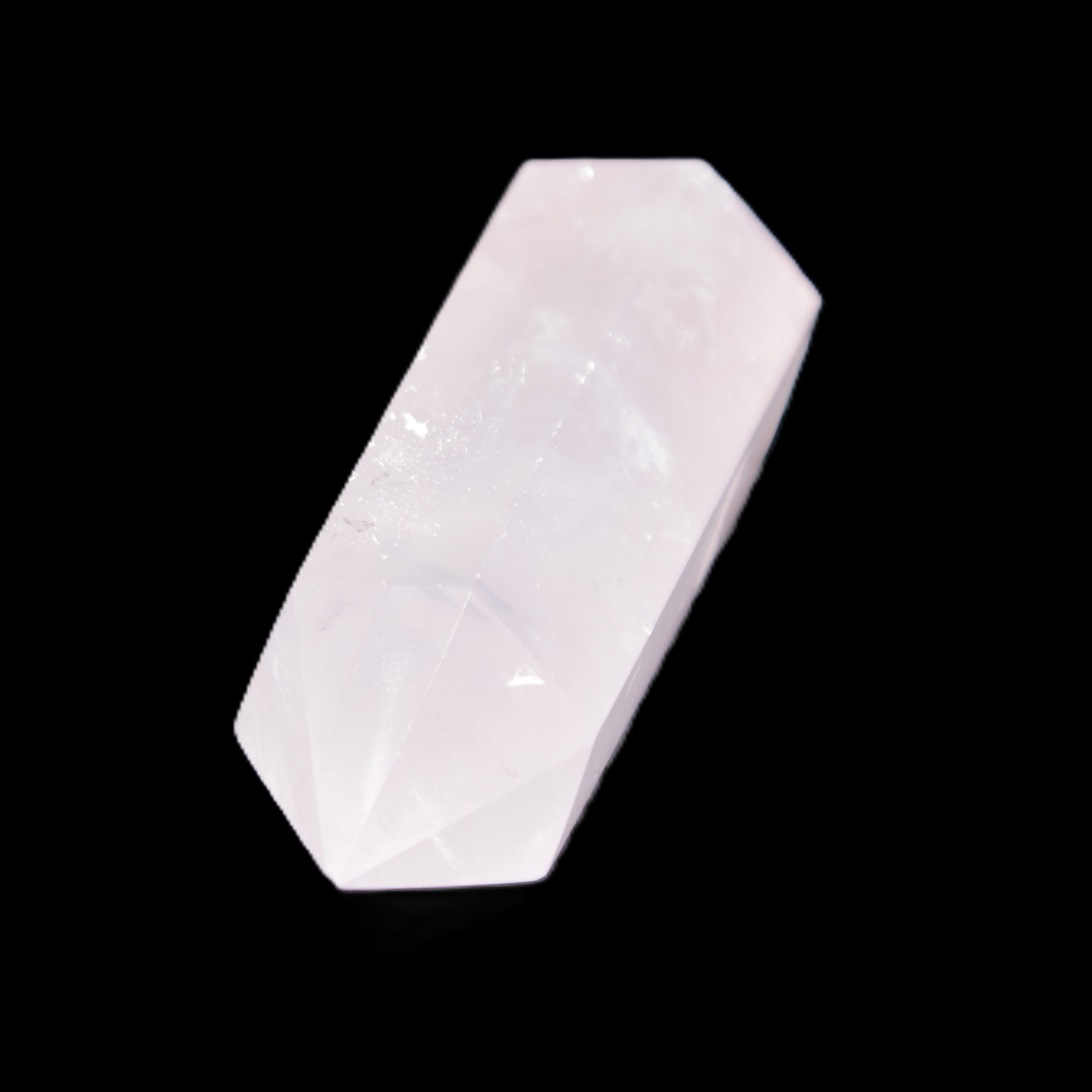 Pink Rose Quartz wand 64mm 60g in sunlight - Rocks and Things Store
