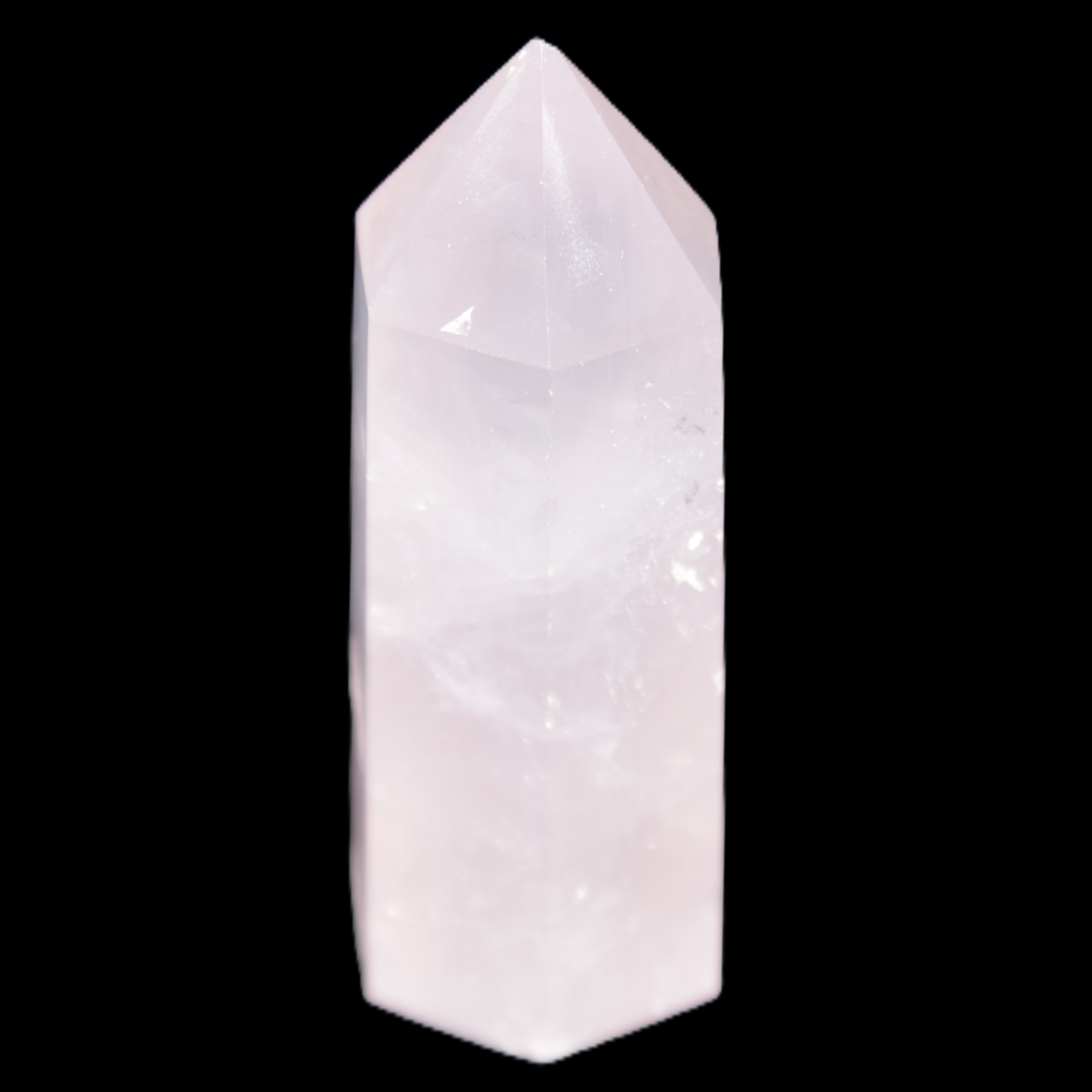Pink Rose Quartz wand 64mm 60g in sunlight - Rocks and Things Store