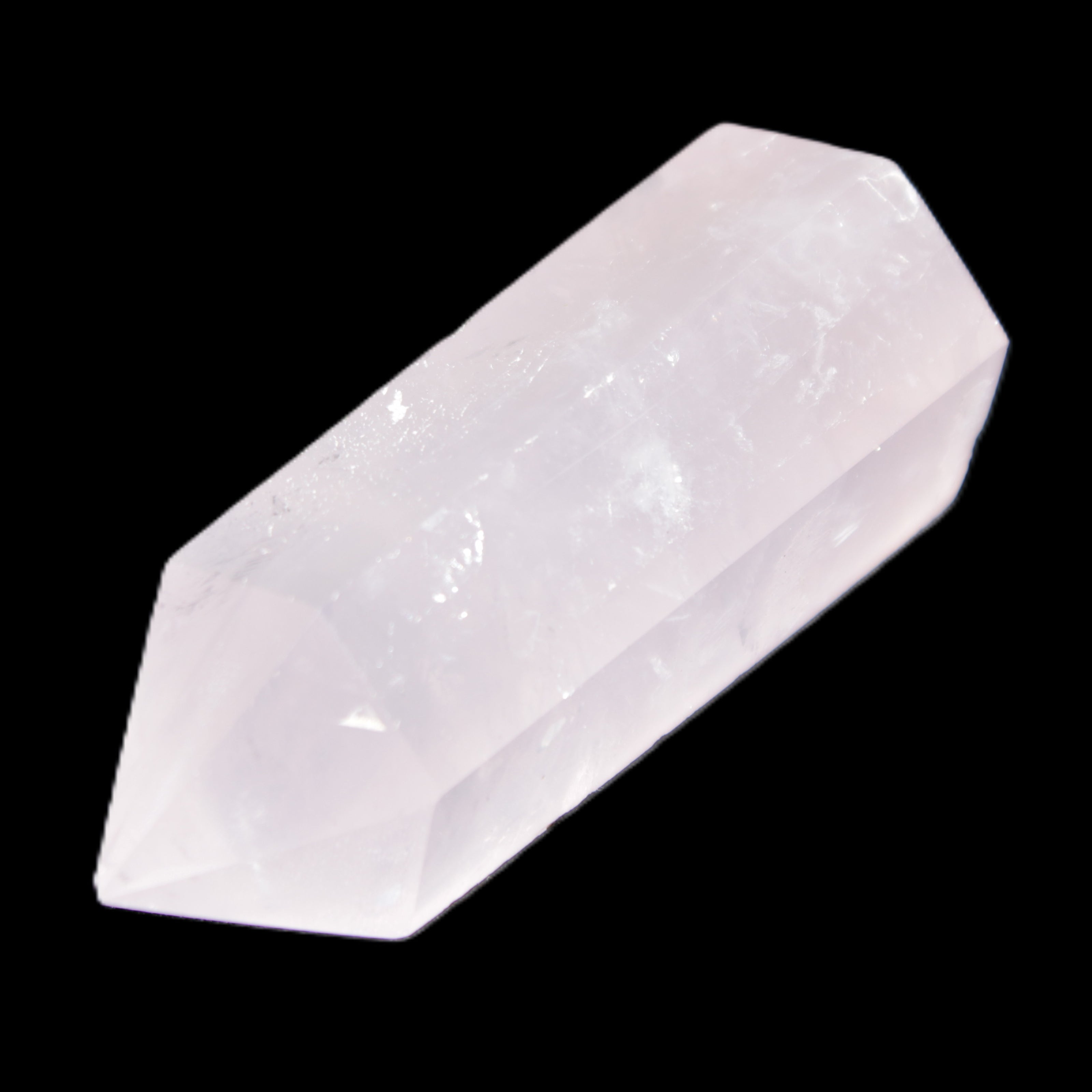 Pink Rose Quartz wand 64mm 60g in sunlight - Rocks and Things Store
