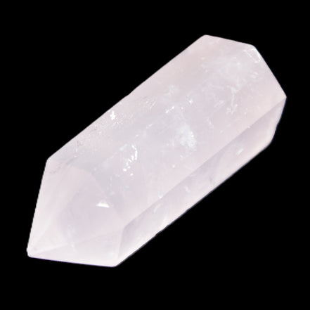 Pink Rose Quartz wand 64mm 60g in sunlight - Rocks and Things Store