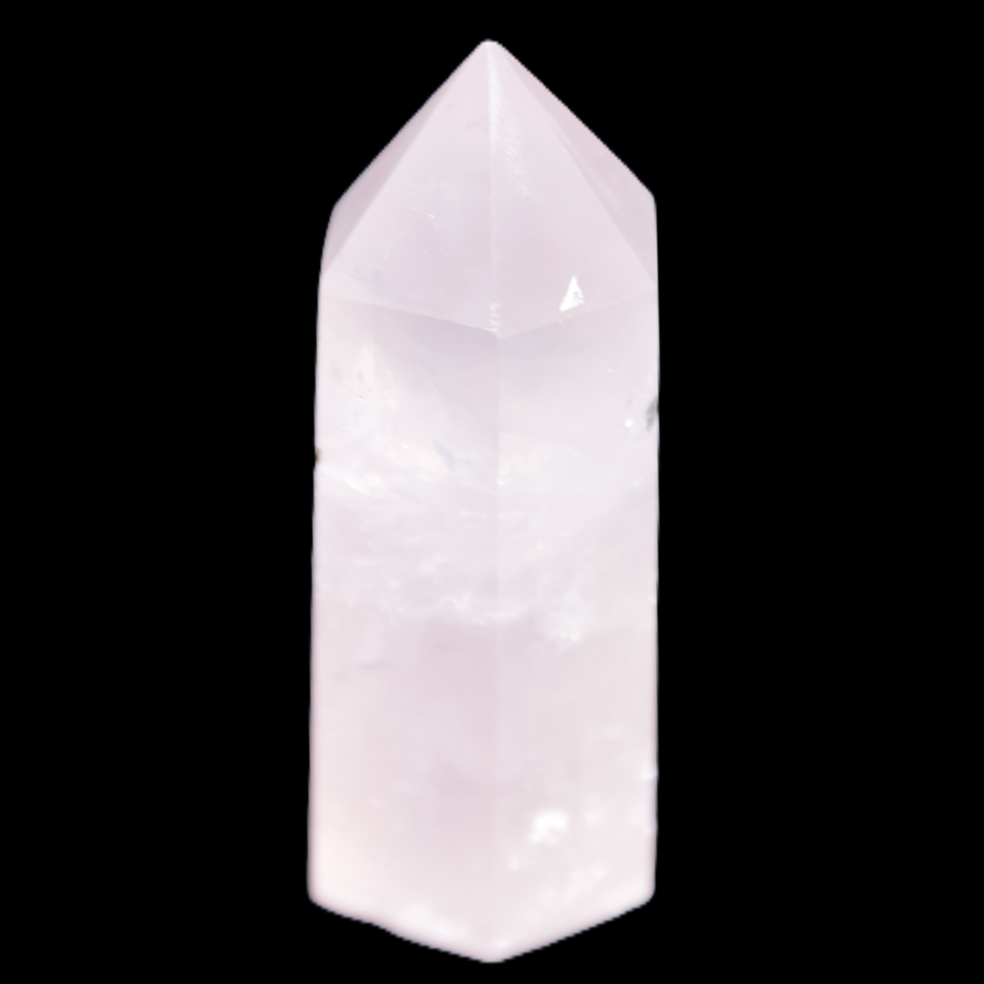 Pink Rose Quartz wand 64mm 60g in sunlight - Rocks and Things Store