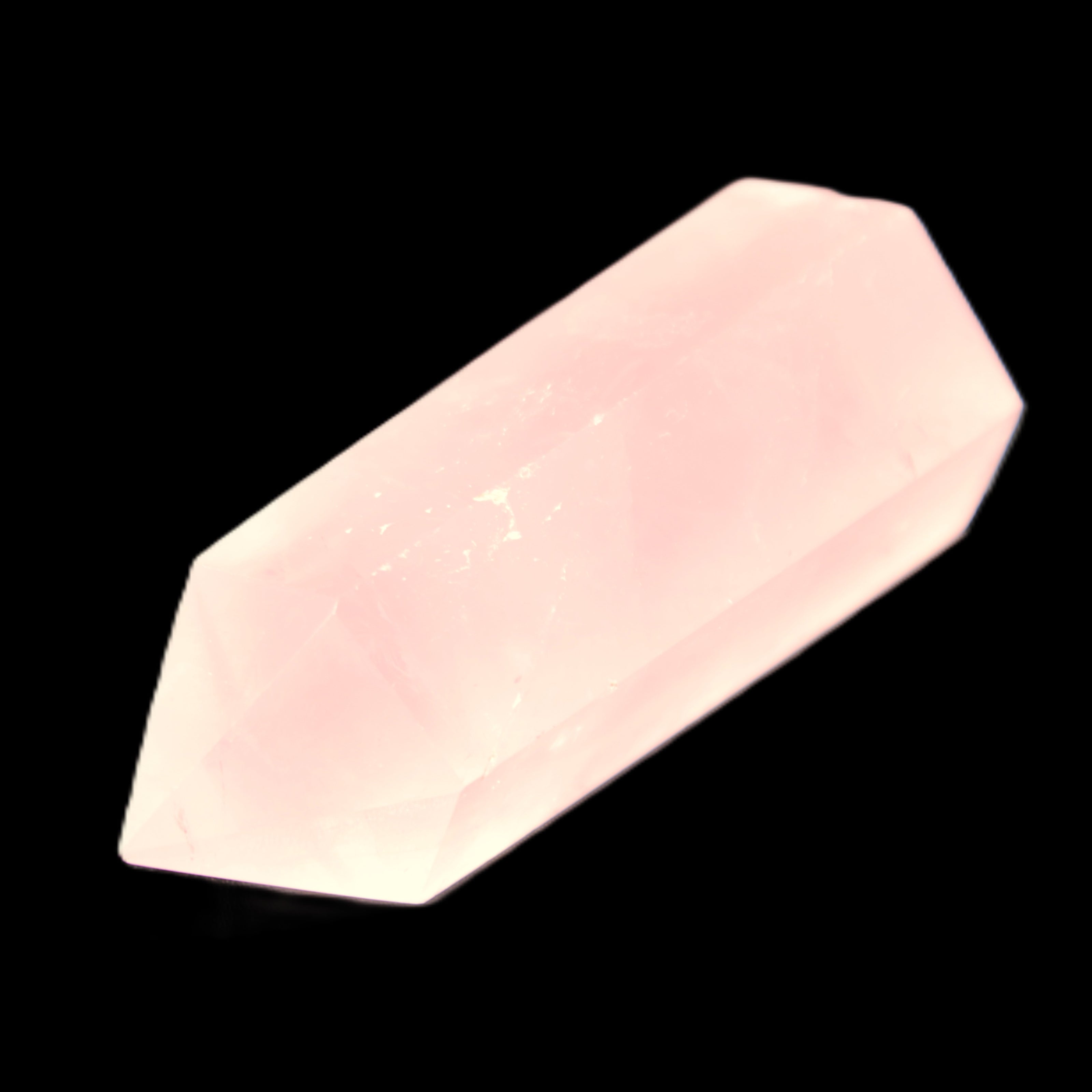 Pink Rose Quartz wand 64mm 60g in sunlight - Rocks and Things Store
