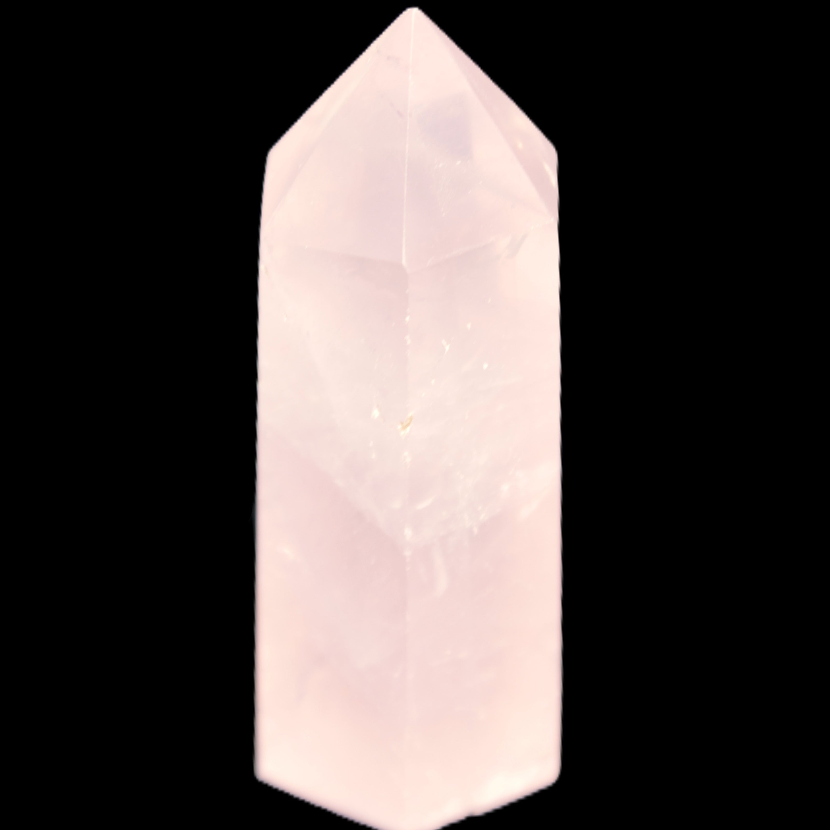 Pink Rose Quartz wand 64mm 60g in sunlight - Rocks and Things Store
