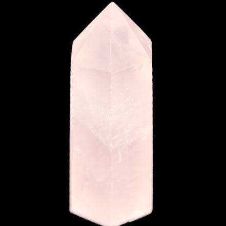 Pink Rose Quartz wand 64mm 60g in sunlight - Rocks and Things Store