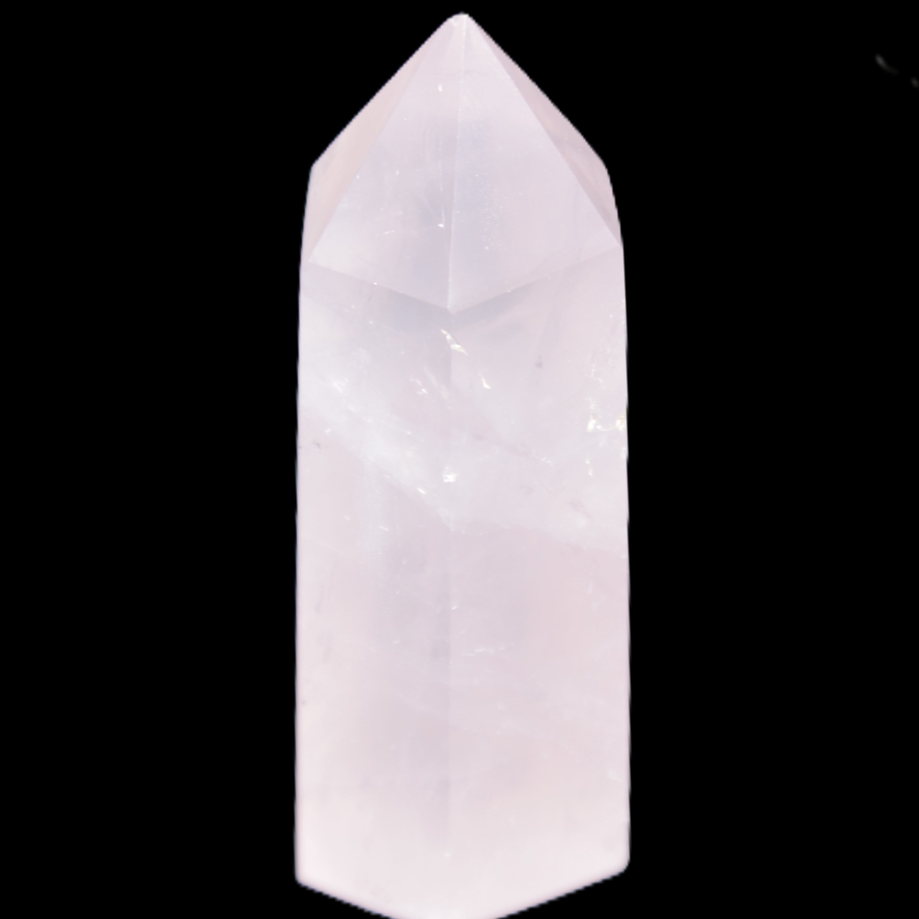 Pink Rose Quartz wand 64mm 60g in sunlight - Rocks and Things Store