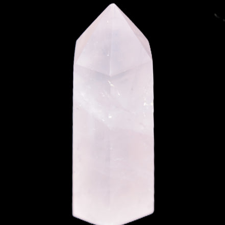 Pink Rose Quartz wand 64mm 60g in sunlight - Rocks and Things Store