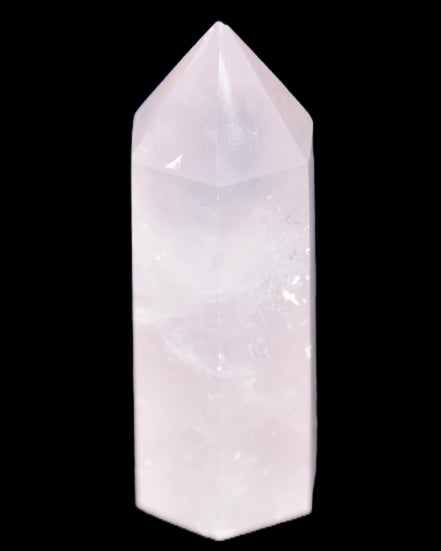 Pink Rose Quartz wand 64mm 60g in sunlight - Rocks and Things Store