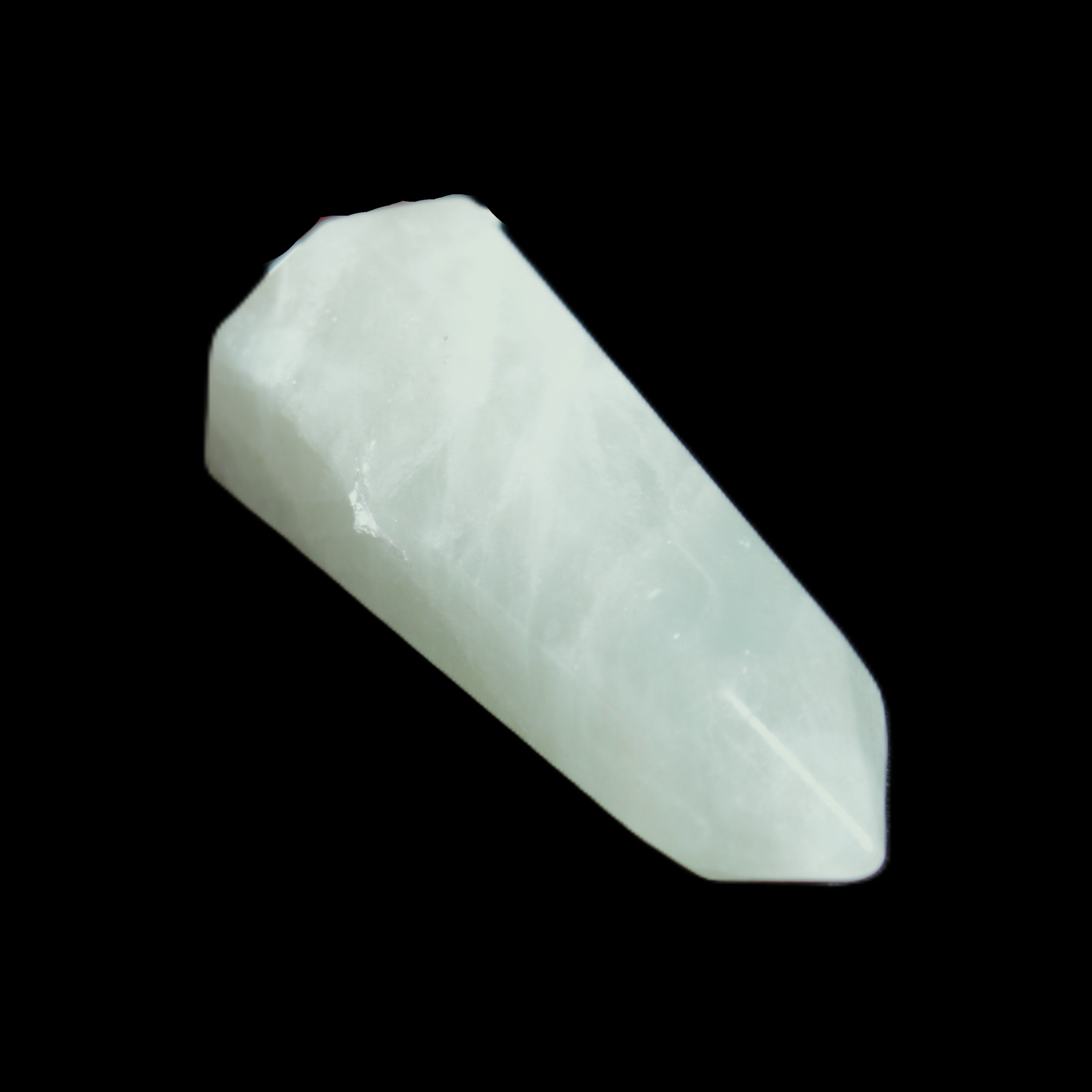 Aquamarine wand 41*15*18mm 20g in sunlight - Rocks and Things Store